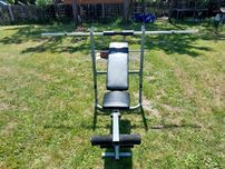Okazja! Siłownia domowa ponad 90kg, hantle, sztanga, ławeczka, gumy