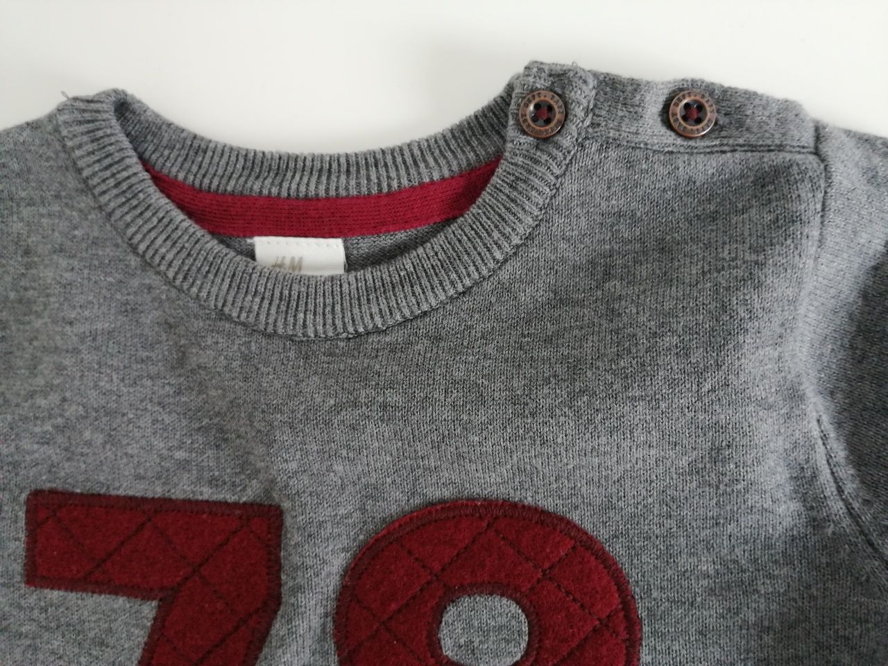 Sweterek sweter swetr a'la bluza chłopięcy H&M nowy  92