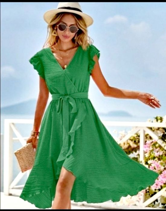 Elegancka sukienka zielona S