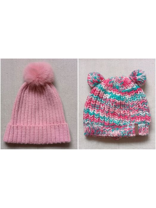 Шапки теплі 2-4 pоки на дівчинку