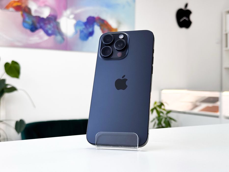 iPhone 15 Pro Max 256 GB Czarny Tytan jak Nowy 100% bateria Sklep Gwar