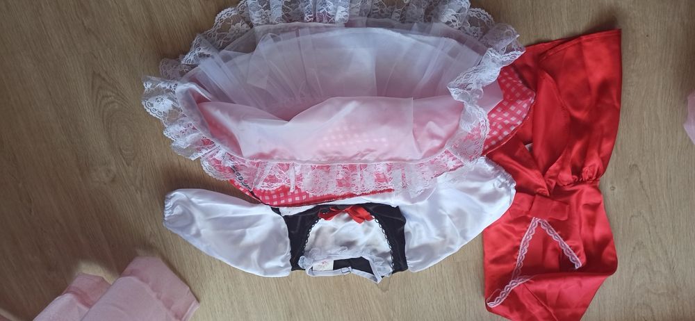 Disfarce de carnaval capuchinho vermelho 1-2anos