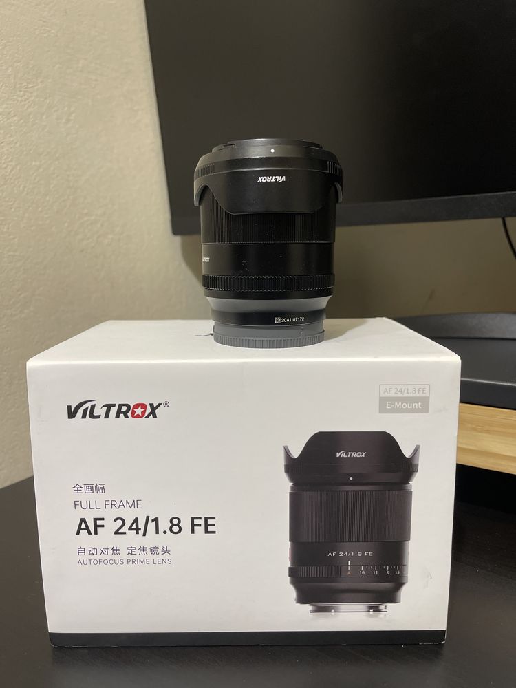 Vendo Objetiva Viltrox para Sony 24mm 1.8 Full Frame