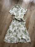 Sukienka H&M S 36 wiskoza midi floral szmizjerka lato wakacje wiązana