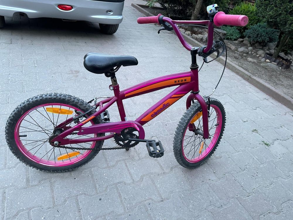 Rower bmx dla dziewczynki Cosmic Neon 18 cali