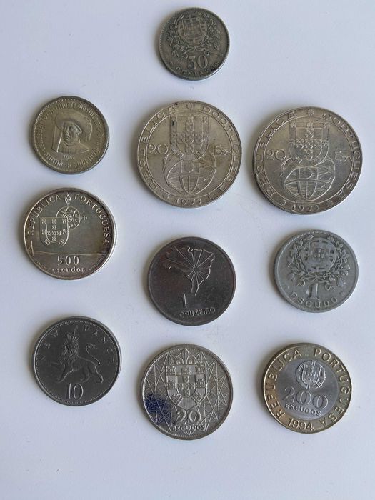 Lote de moedas antigas
