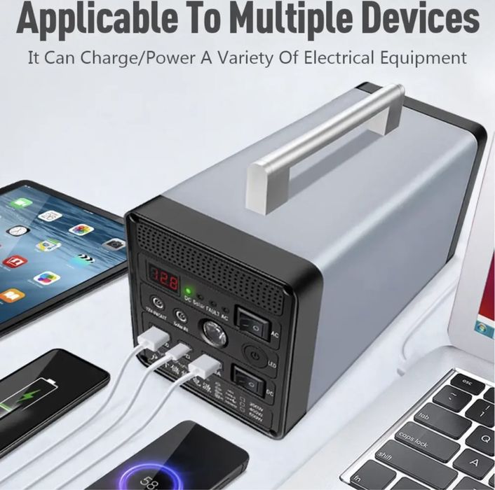 Зарядна станція портативна 400W 20A электростанция power bank инвертор