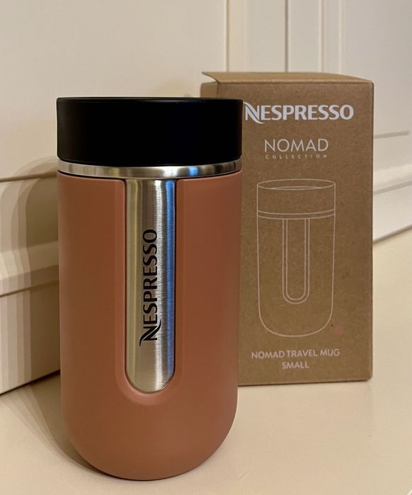 Kubek termiczny Nespresso seria Nomad mały 300 ml kolor ceglasty