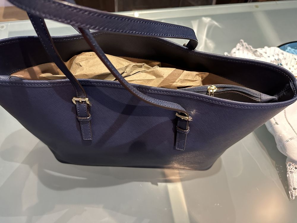 Carteira/mala Michael kors azul marinho