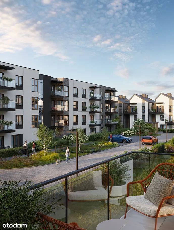 2-pokojowe mieszkanie 41m2 + balkon