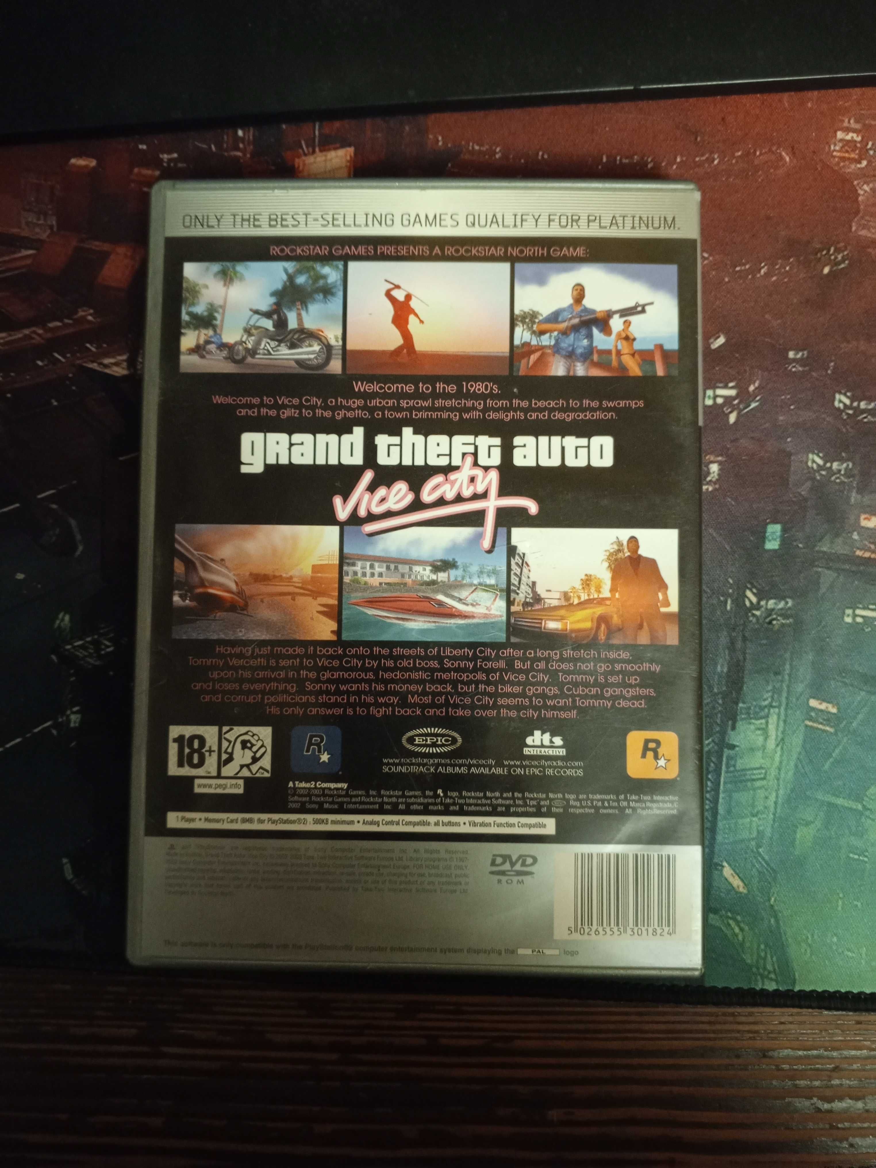 Ліцензійний диск Grand Theft Auto: Vice City, gta vice city