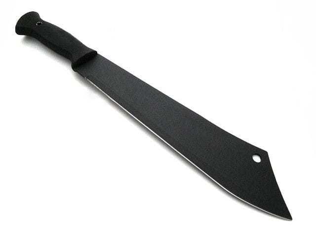 Wielki nóż czarna maczeta miecz 45 cm + pokrowiec N607