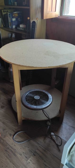 Mesa aquecedor/braseira elétrica