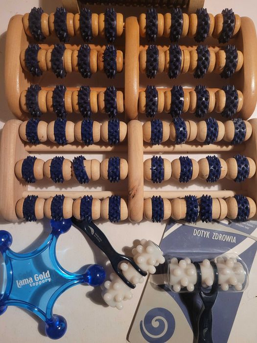 Masażery nowe drewniane – różne - 6 szt.