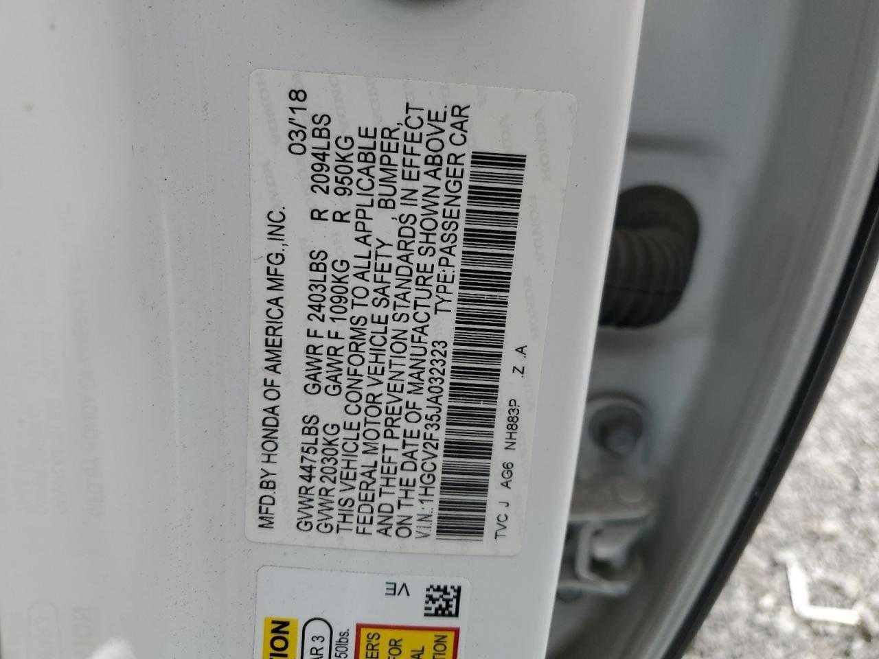 Honda Accord 2018