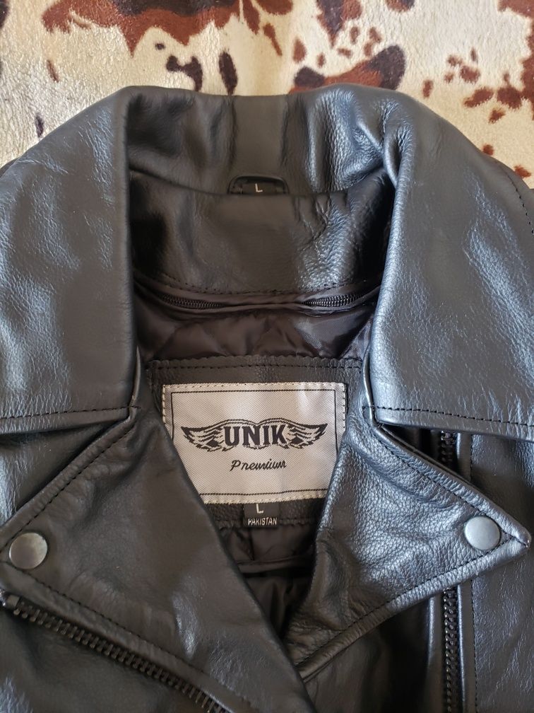 Куртка косуха UNIK оригінальна натуральна шкіра розмір L