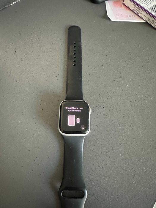 Apple watch series 6 44mm silver srebrny stan idealny