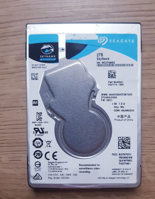 Dysk twardy HDD Seagate Skyhawk PC Laptop Xbox PS4 NAS