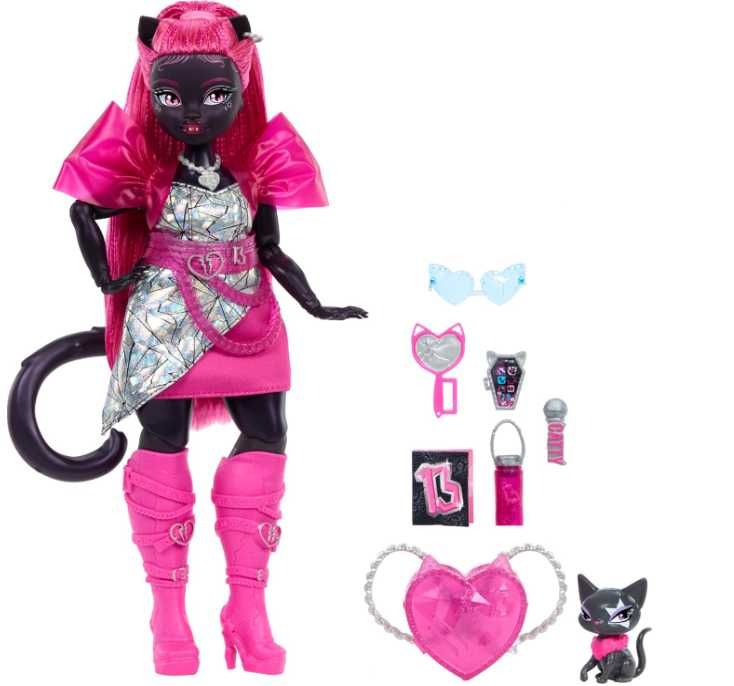 Монстер Хай Кэтти Нуар с питомцем Monster High Catty Noir Doll Werecat