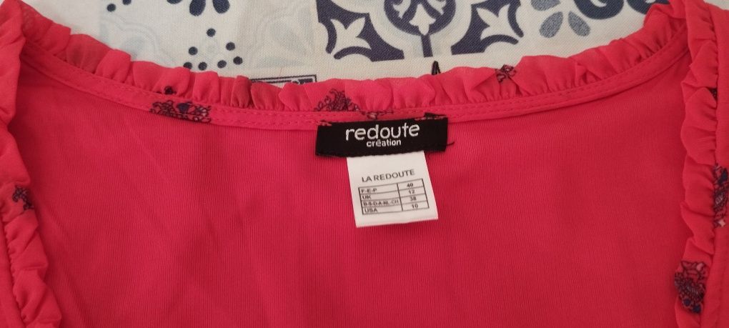 Vestido carmim da la Redoute