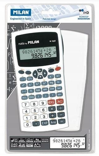 Kalkulator Naukowy 240 Funkcji Biały Milan, Milan