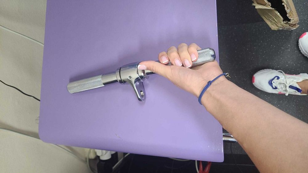 UCHWYT Prosty Krótki Stalowy Siłownia Fitness uchwyty do Wyciągu Bramy