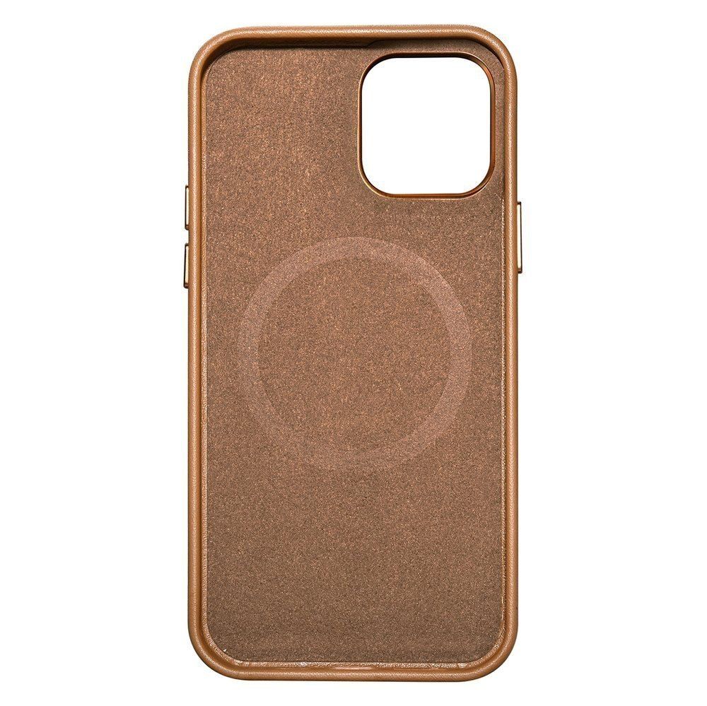 Etui Leather Do Iphone 12 Mini Brązowy (Kompatybilne Z Magsafe)
