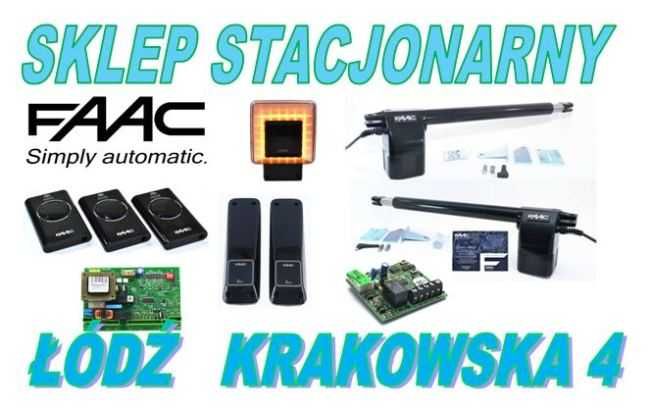 FAAC 414 zestaw do bramy dwuskrzydłowej