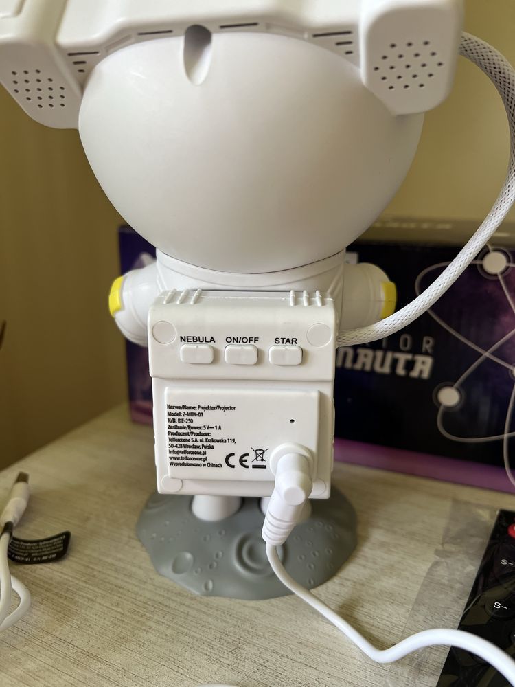 Projektor Astronauta droga mleczna, gwiazdy