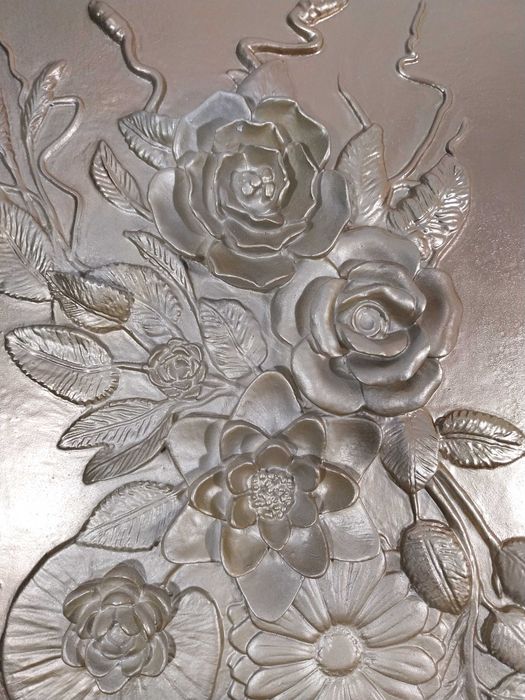 Obraz 3D – kwiaty w stylu klasycznym – dekoracja ścienna