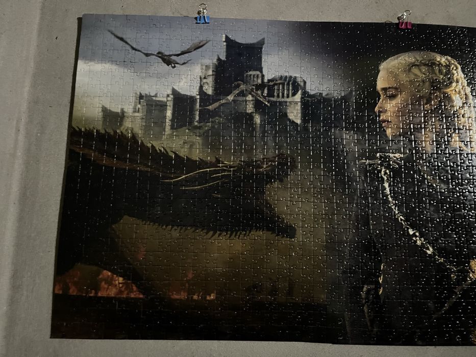 Quadro feito em puzzle  Games of Thones