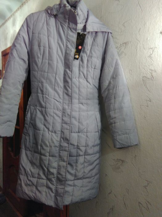 Новая зимняя курточка пальто XXL 46 размер серая