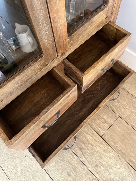 Witryna Drewniana Przeszklona Drzewo Mango Artistico