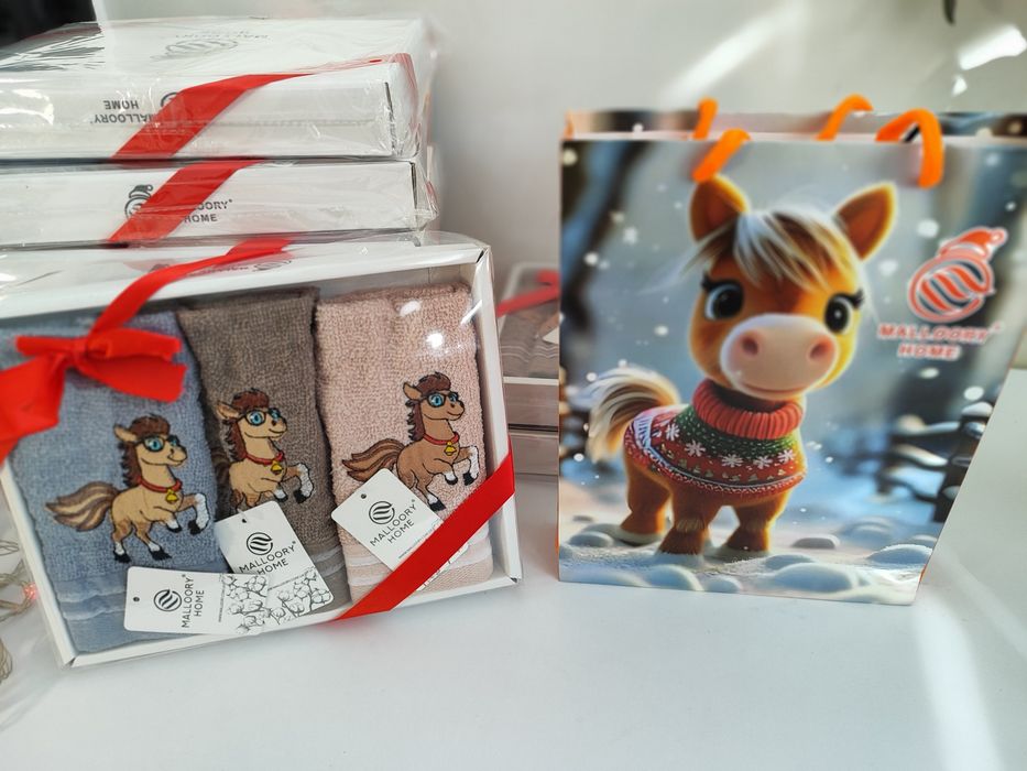 Подарунковий набір рушників  новий рік.  Новогодний набор