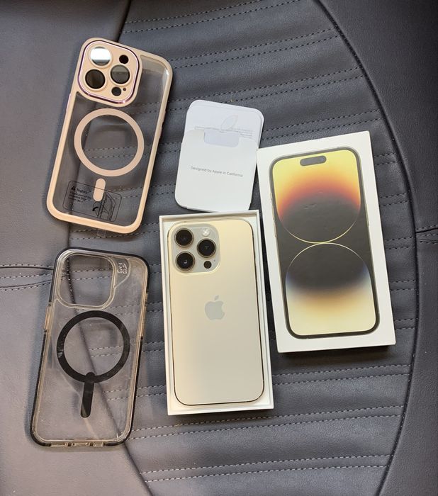 Продам телефон iphone 14 Pro 128gb gold 85%
