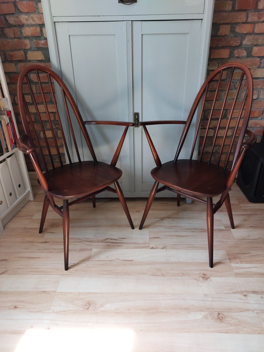 krzesło Quaker Back Windsor m. 365 proj. L. Ercolani dla ERCOL vintage