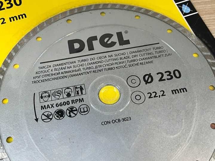 Tarcza diamentowa turbo na sucho Drel CON-DCB-3023 2,22mm x 230mm