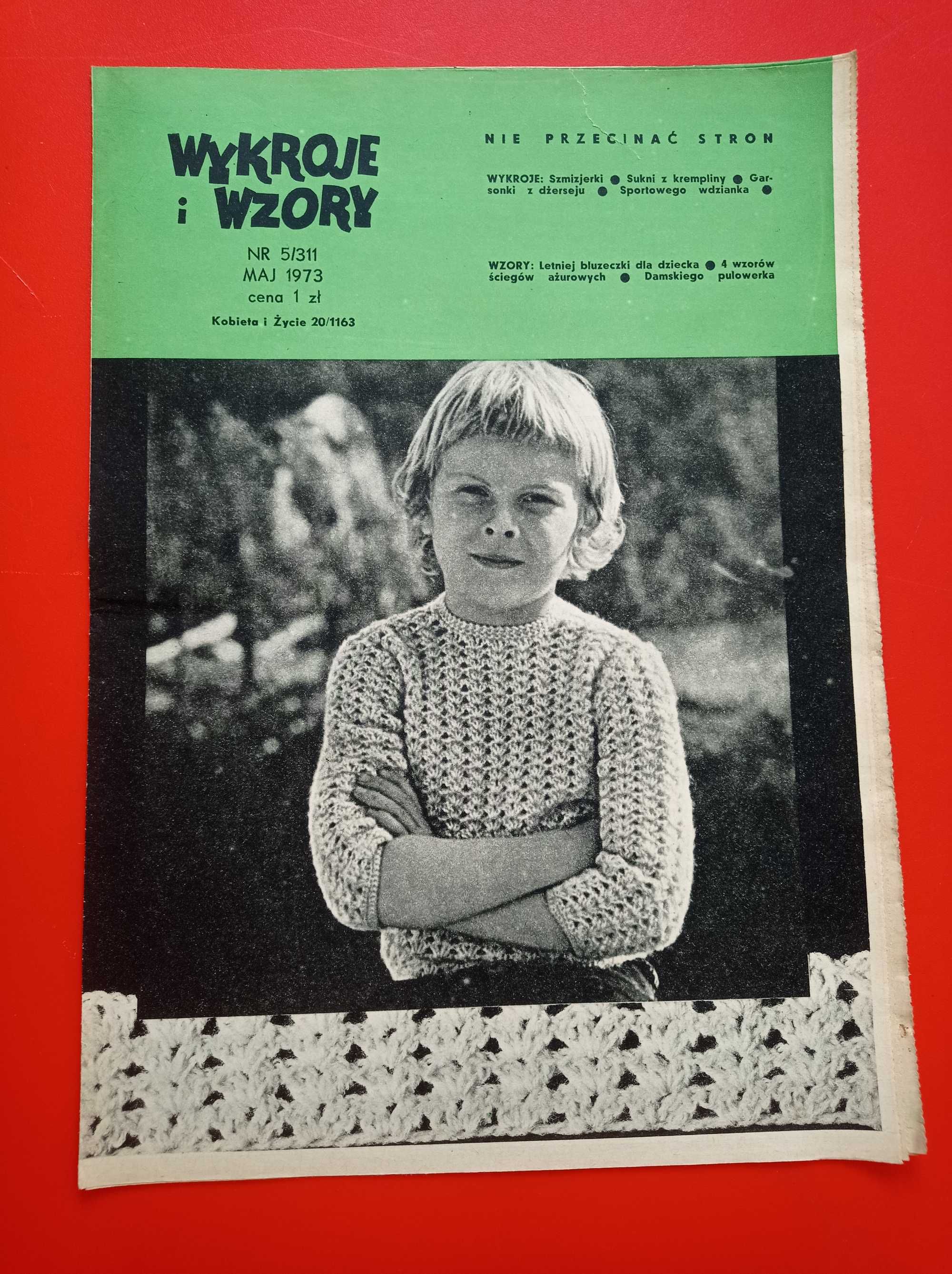 Wzory i wykroje, Kobieta i życie, maj 1973