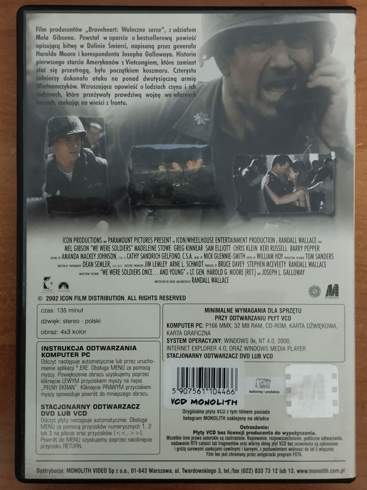Byliśmy Żołnierzami VCD Mel Gibson