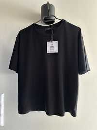 T-shirt basic Lumina czarny wiskoza roz uni