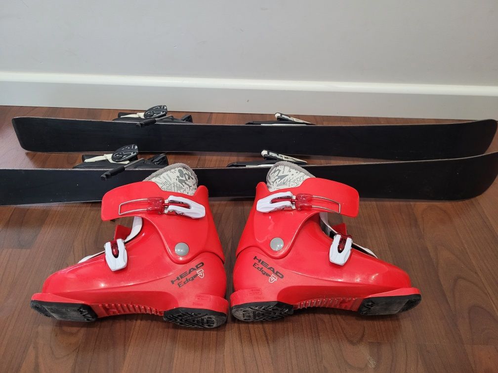 Narty Salomon 100 + buty HEAD Jr 22.5