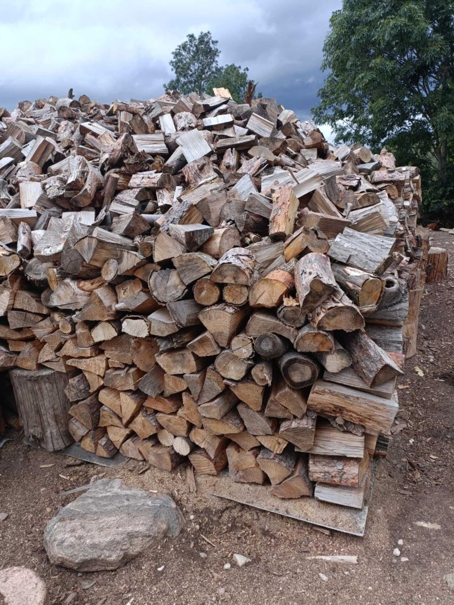 Drzewo opałowe mieszane dużo grabu łupane Mozliwosc dowozu