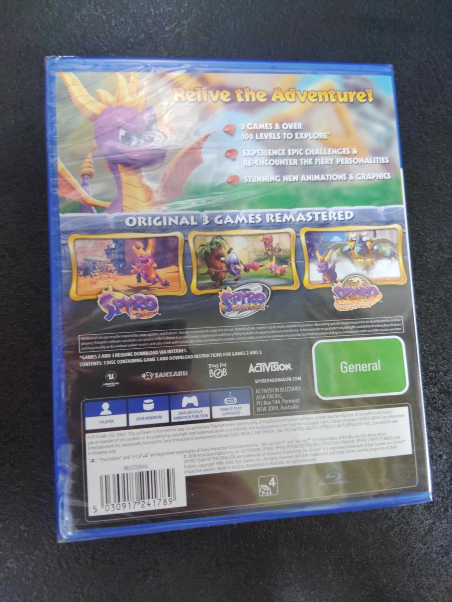 Nowa w folii Spyro: Reignited Trilogy PS4