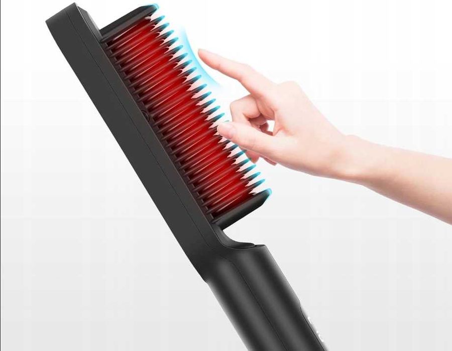 Jonowa prostownica szczotka do prostowania włosów parwin pro beauty