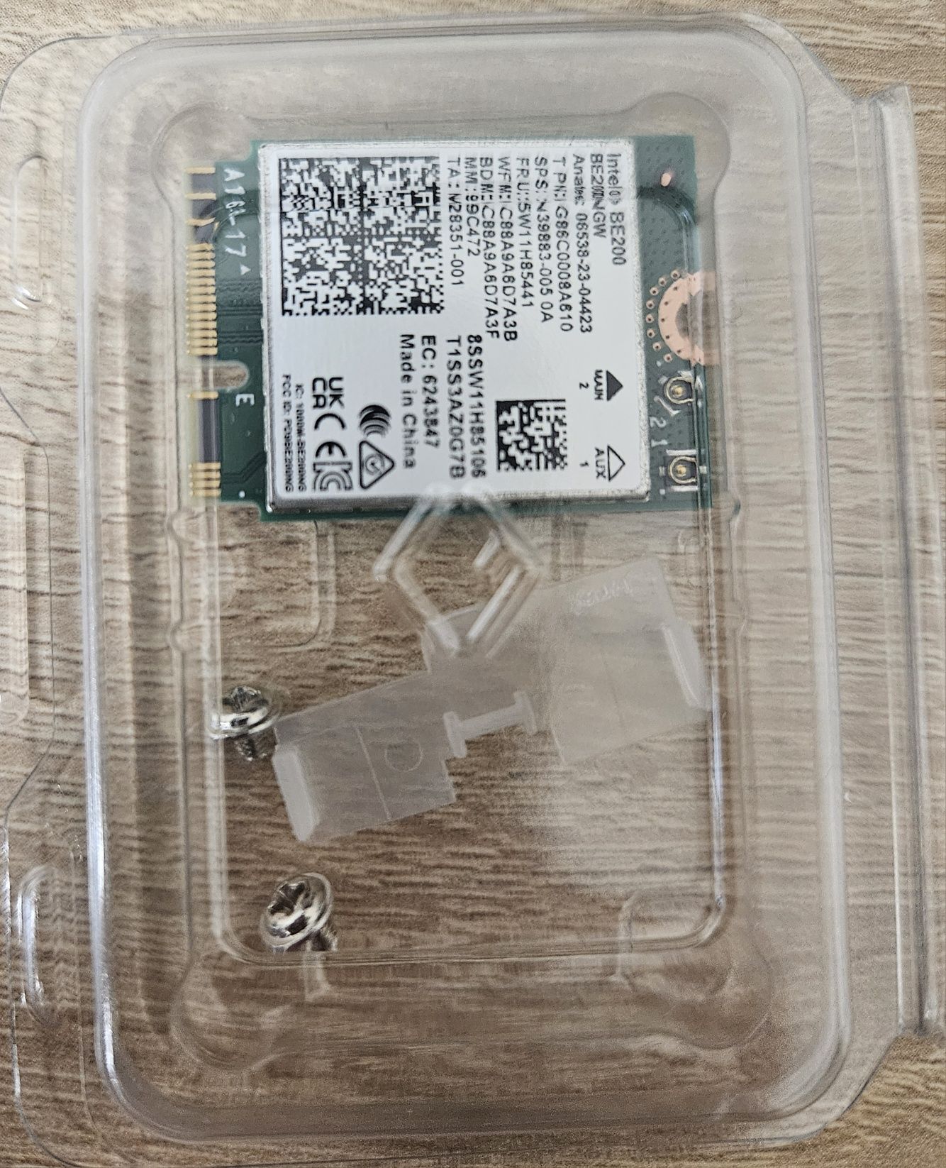 Wi-Fi модуль Intel Wi-Fi 7 BE200 M.2 5.8Gbps Bluetooth 5.4 (BE200NGW)