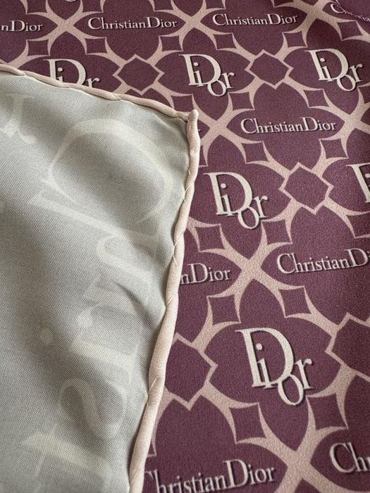 Шовкова хустка christian dior, шовк, шов роуль