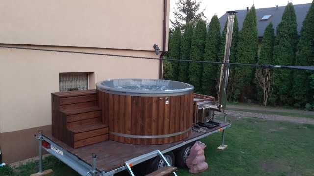 Całoroczna Mobilna Balia Jacuzzi SPA ogrodowe- WYNAJEM