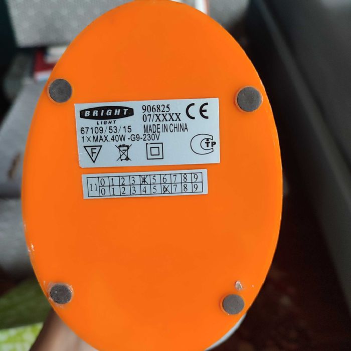 Lampka Ikea pomarańczowa