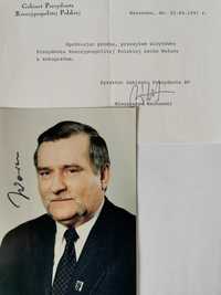 Prezydent Lech Wałęsa - autograf