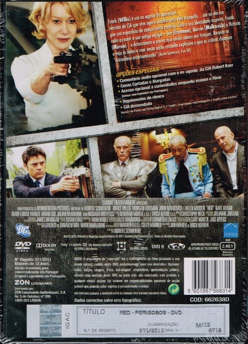 Filme em DVD: Red Perigosos - NOVO! SELADO!